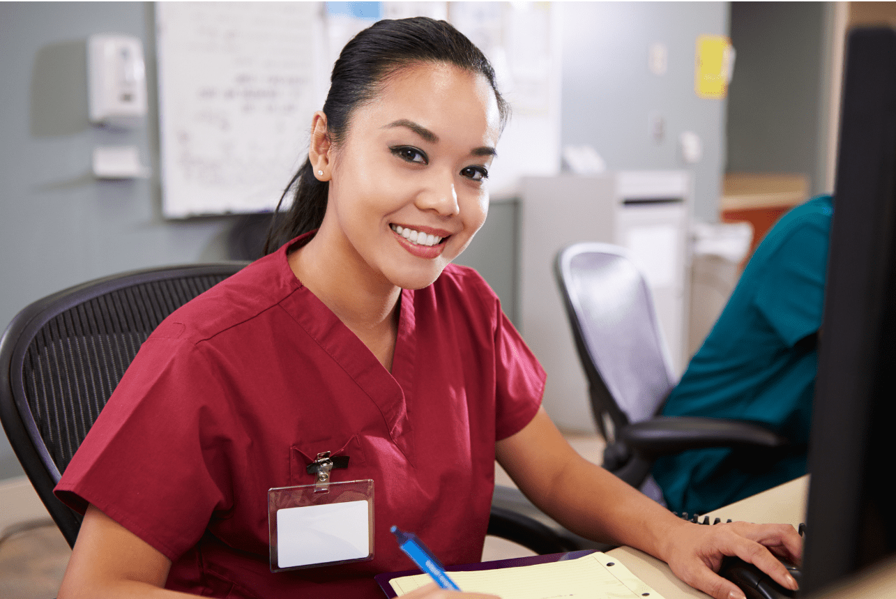 Smiling female nurse